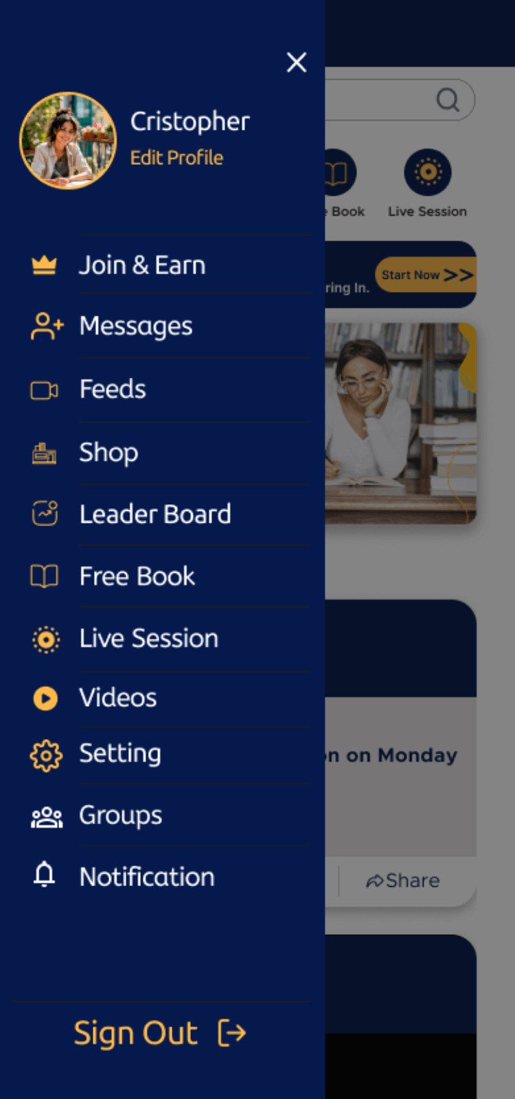 Hosting Company Layout Preview
